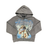 MIXED EMOTION Grey “Rhinestone” Hoodie