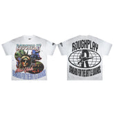 Roughplay NYC Sunglass Statue Of Liberty Double‑Sided Vintage Distressed Tee