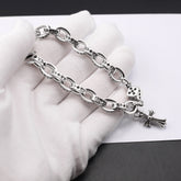 Chrome Hearts cross Dice letter bracelet