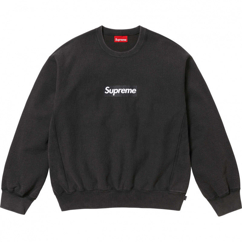 High version Supreme 25SS trendy brand HOODEDSWEATSHIRT big logo with fleece hoodie sweatshirt (36)