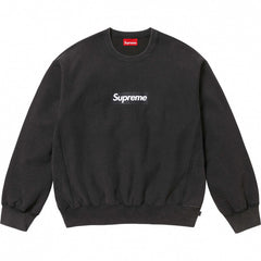 High version Supreme 25SS trendy brand HOODEDSWEATSHIRT big logo with fleece hoodie sweatshirt (36)