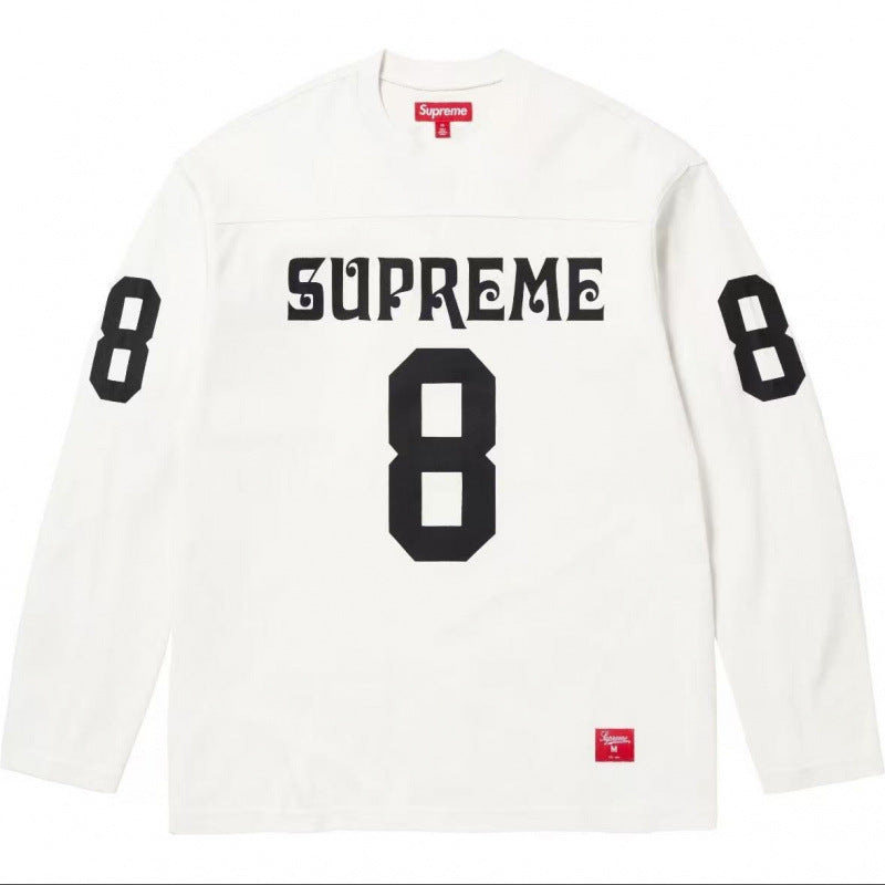 High version Supreme 25SS trendy brand HOODEDSWEATSHIRT big logo with fleece hoodie sweatshirt (48)
