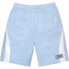 Supreme Side Stripe Logo Track Shorts - Sky Blue