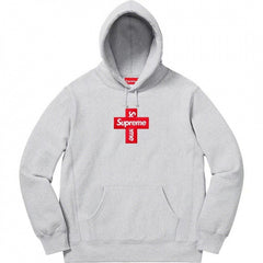High version Supreme 25SS trendy brand HOODEDSWEATSHIRT big logo with fleece hoodie sweatshirt (17)