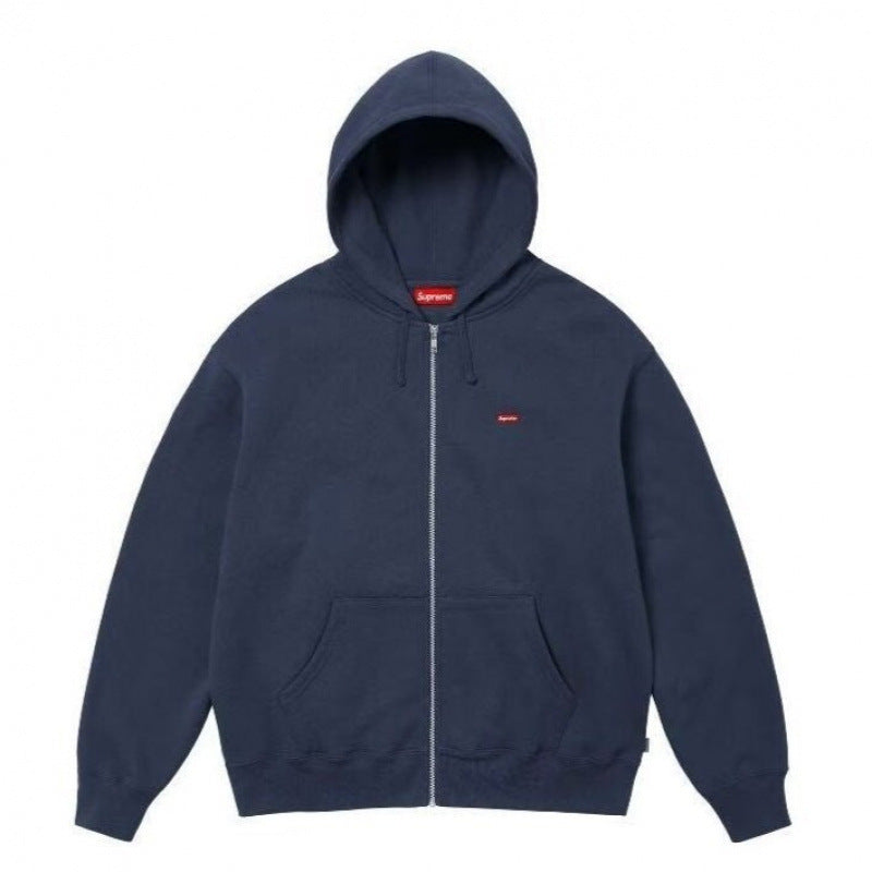 High version Supreme 25SS trendy brand HOODEDSWEATSHIRT big logo with fleece hoodie sweatshirt (28)