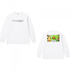High version Supreme 25SS trendy brand HOODEDSWEATSHIRT big logo with fleece hoodie sweatshirt (54)
