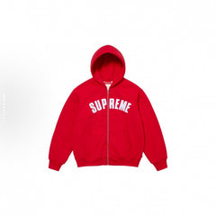 High version Supreme 25SS trendy brand HOODEDSWEATSHIRT big logo with fleece hoodie sweatshirt (25)