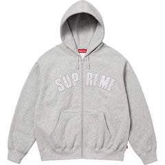 High version Supreme 25SS trendy brand HOODEDSWEATSHIRT big logo with fleece hoodie sweatshirt (46)