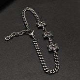 Chrome Hearts versatile 3 flower ball bracelet