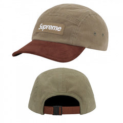 Supreme Two-Tone Box Logo Camp Cap - Olive / Brown