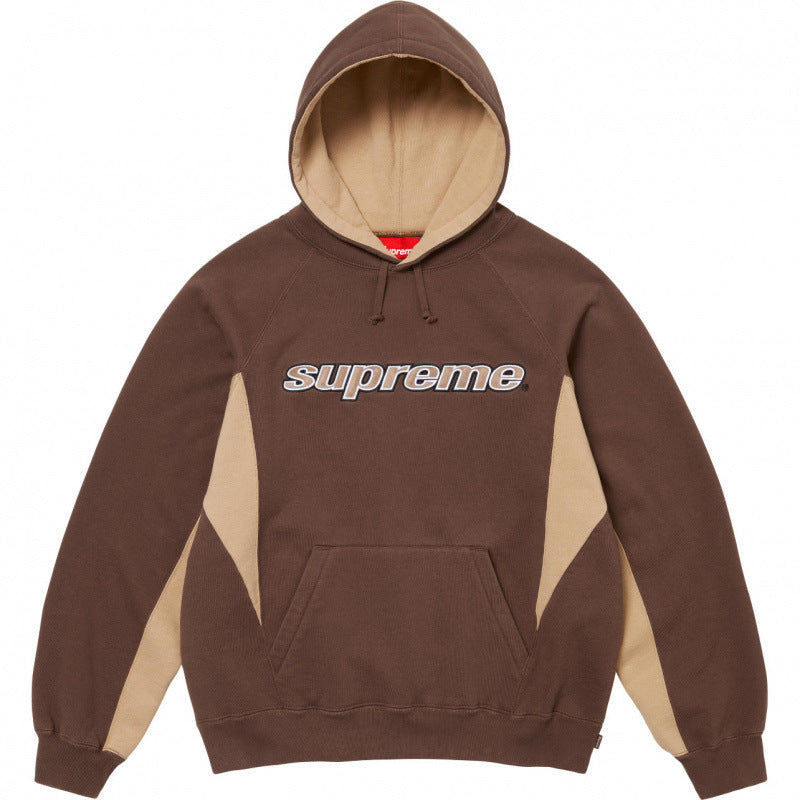 High version Supreme 25SS trendy brand HOODEDSWEATSHIRT big logo with fleece hoodie sweatshirt (30)