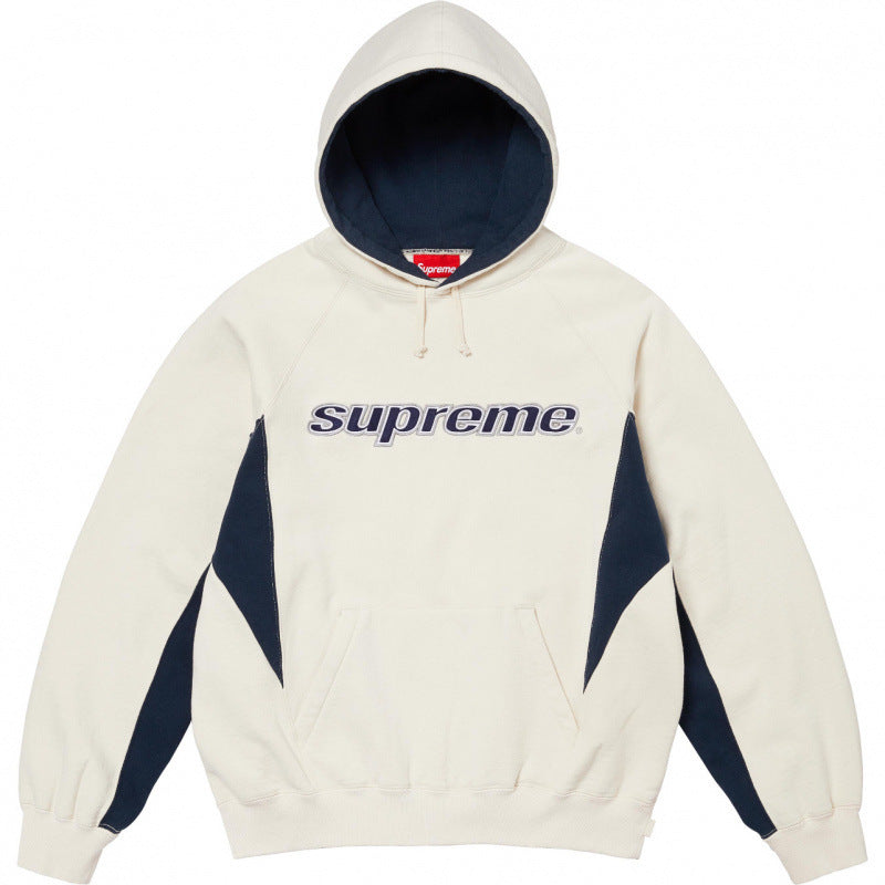 High version Supreme 25SS trendy brand HOODEDSWEATSHIRT big logo with fleece hoodie sweatshirt (31)