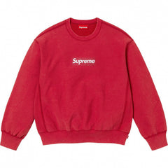 High version Supreme 25SS trendy brand HOODEDSWEATSHIRT big logo with fleece hoodie sweatshirt (39)
