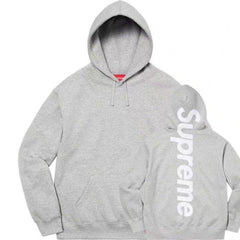 High version Supreme 25SS trendy brand HOODEDSWEATSHIRT big logo with fleece hoodie sweatshirt (2)
