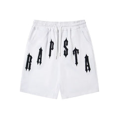 Trapstar Embroidered Letter Shorts White