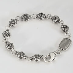 Chrome Hearts distressed spherical anchor patchwork bracelet