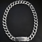 Chrome Hearts thick sword cross flower hip-hop necklace
