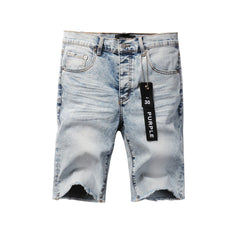 Purple Jeans Silver Gray Jean Shorts 5053 with a Sleek and Modern Design