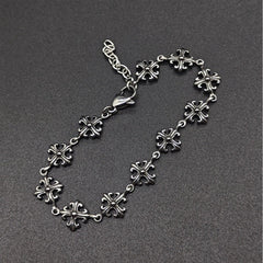 Chrome Hearts cross flower simple S925 bracelet