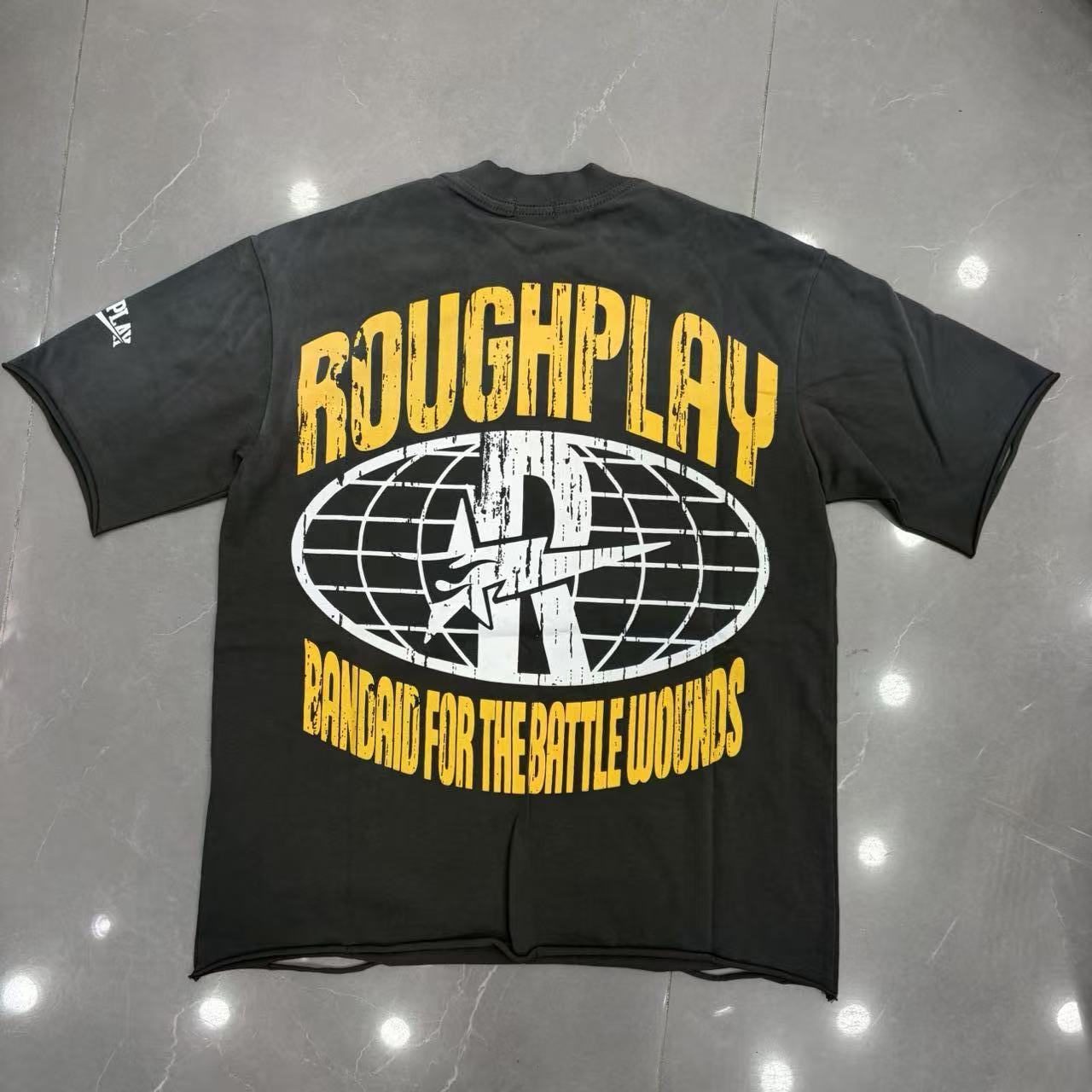 Roughplay Your Soul Is Mine Psychedelic Skeleton Eyeball Distressed Tee