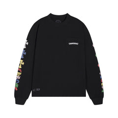 CHROME-HEARTS Men's Long-Sleeve T-shirt Sweatshirt K8015
