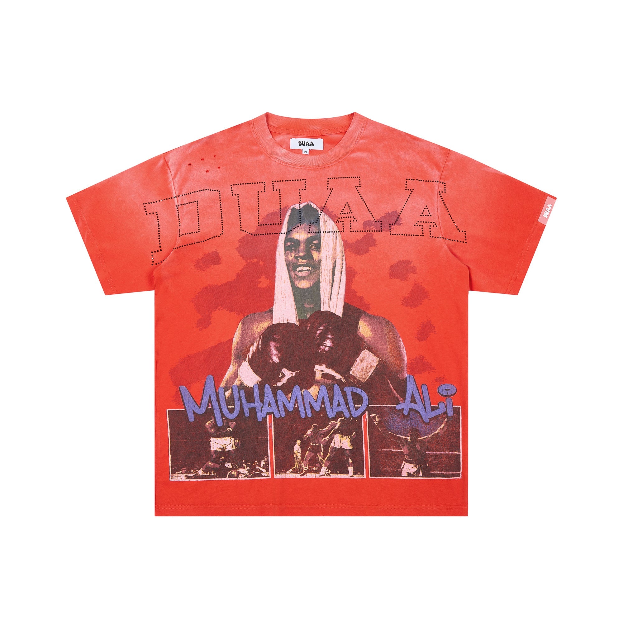 DUAA Muhammad Ali Boxing Legend Retro Distressed Graphic Tee