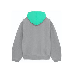 SS24 Hoodie Dark Heather Oatmeal/Mint Leaf