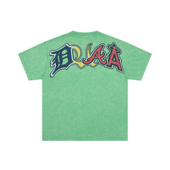 DUAA Tropical Baseball Retro Green Vintage Graphic Tee