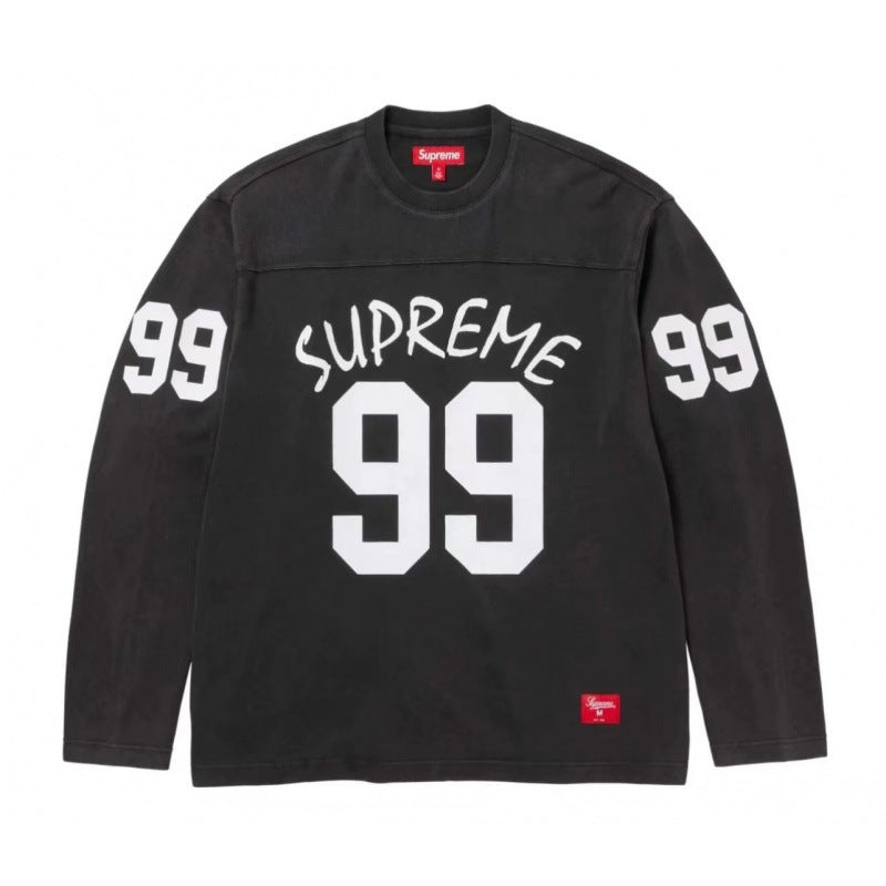 High version Supreme 25SS trendy brand HOODEDSWEATSHIRT big logo with fleece hoodie sweatshirt (49)