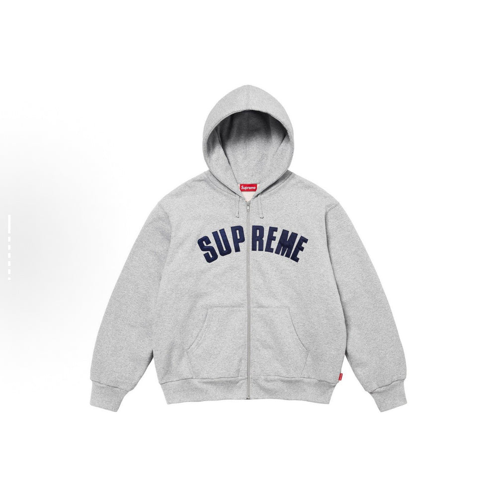 High version Supreme 25SS trendy brand HOODEDSWEATSHIRT big logo with fleece hoodie sweatshirt (79)