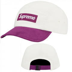 Supreme Two-Tone Box Logo Camp Cap - White / Purple
