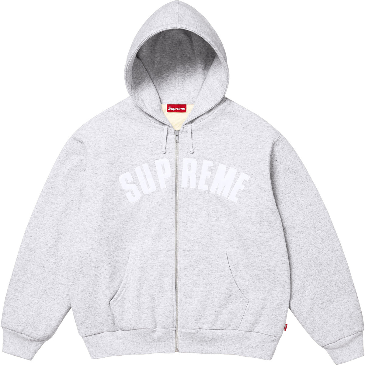 High version Supreme 25SS trendy brand HOODEDSWEATSHIRT big logo with fleece hoodie sweatshirt (97)
