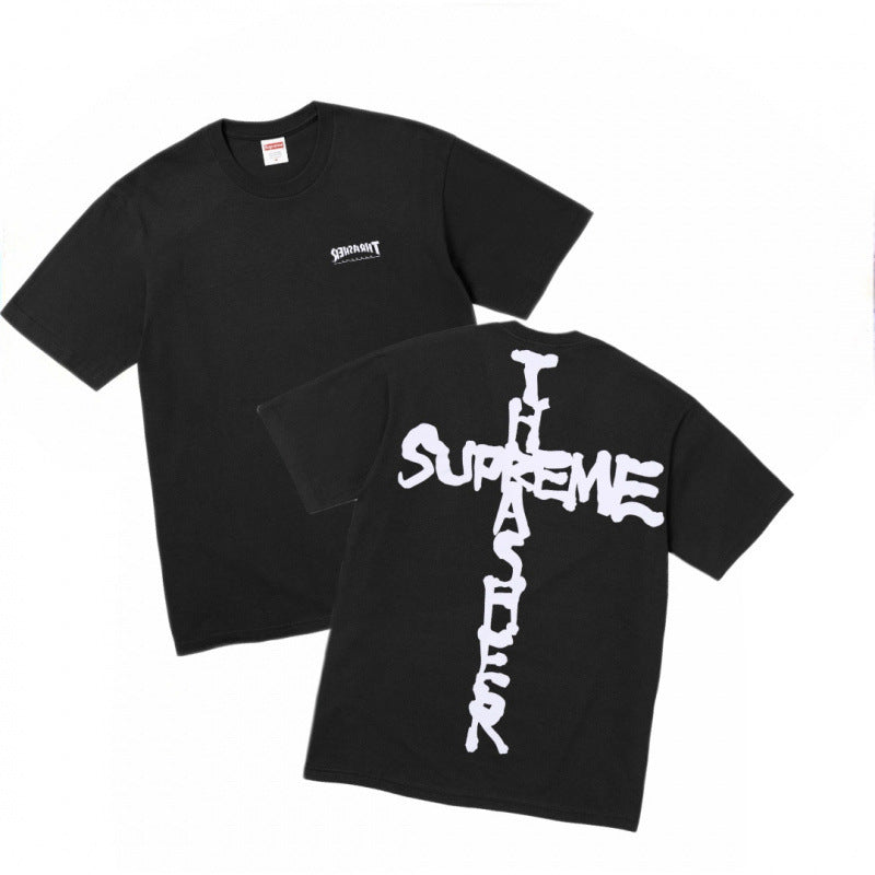 Top version Supreme SS25 Short sleeved T-shirt, trendy street style short sleeved T-shirt (58)