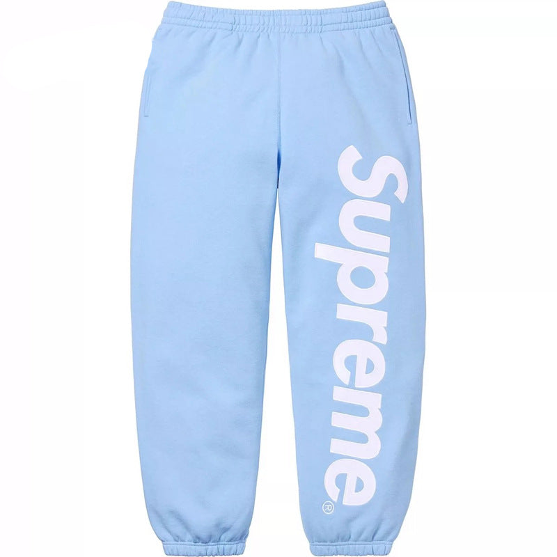 25ssSupremeSatinAppliquéHoodedSweatshirt连帽卫衣裤子 (20)