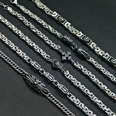 Chrome Hearts 925 Sterling silver retro bracelet