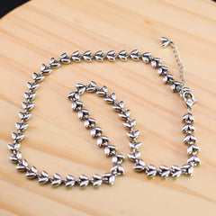 Chrome Hearts Simple wheat ear heart necklace