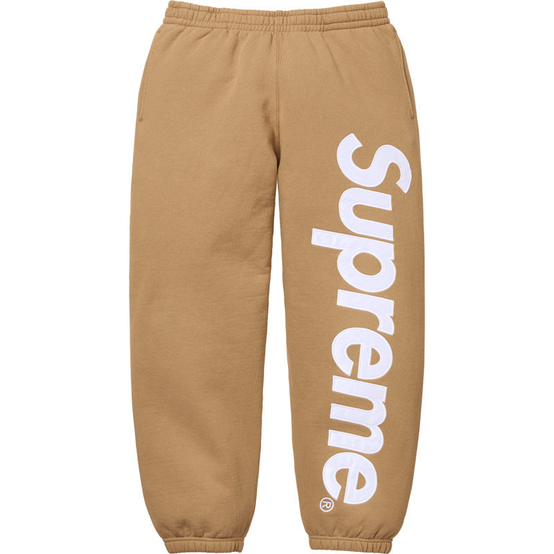 25ssSupremeSatinAppliquéHoodedSweatshirt连帽卫衣裤子 (16)