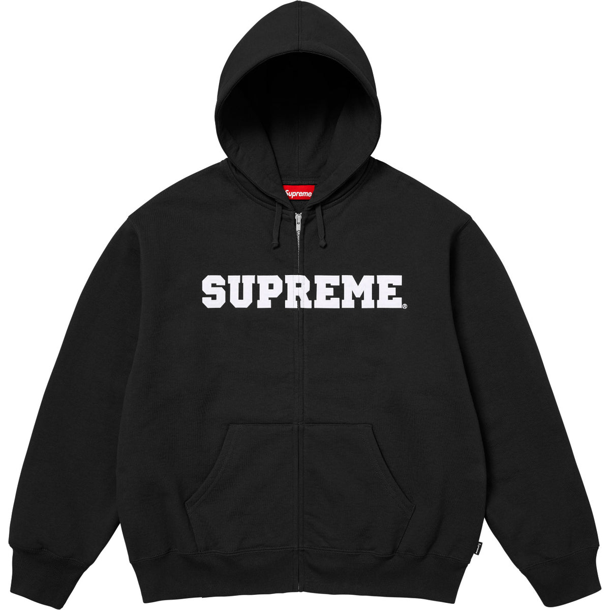 High version Supreme 25SS trendy brand HOODEDSWEATSHIRT big logo with fleece hoodie sweatshirt (93)