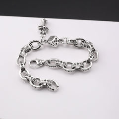 Chrome Hearts cross Dice letter bracelet
