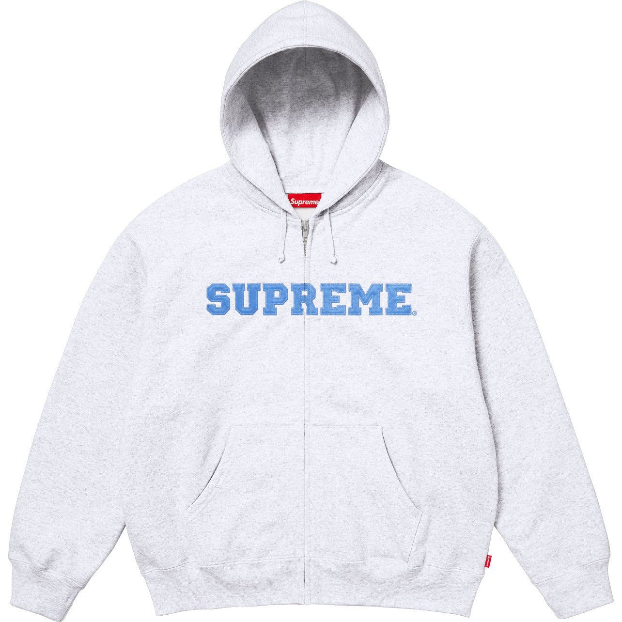 High version Supreme 25SS trendy brand HOODEDSWEATSHIRT big logo with fleece hoodie sweatshirt (94)