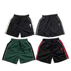 Trapstar Trendy Color Block Shorts Red