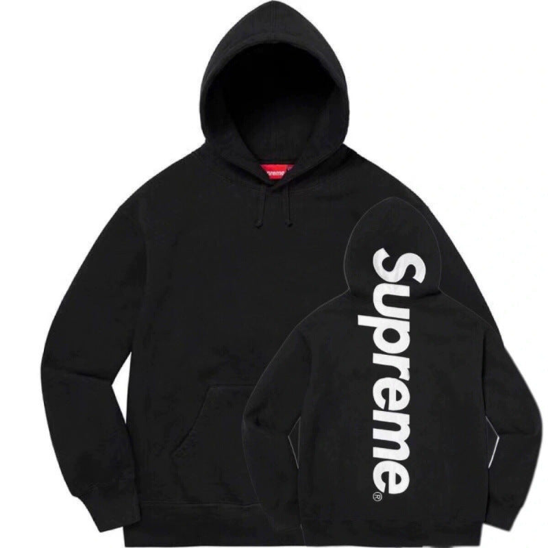 High version Supreme 25SS trendy brand HOODEDSWEATSHIRT big logo with fleece hoodie sweatshirt (1)