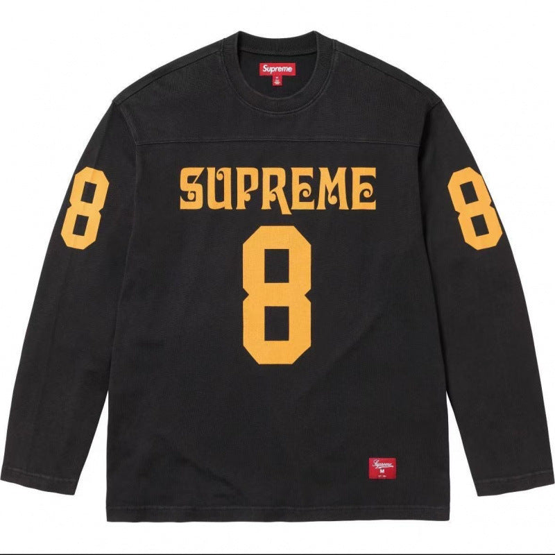 High version Supreme 25SS trendy brand HOODEDSWEATSHIRT big logo with fleece hoodie sweatshirt (47)