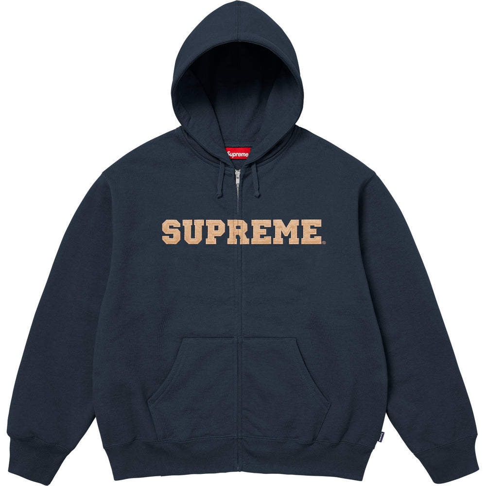 High version Supreme 25SS trendy brand HOODEDSWEATSHIRT big logo with fleece hoodie sweatshirt (95)
