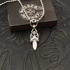 Small Chrome Hearts Dagger Necklace