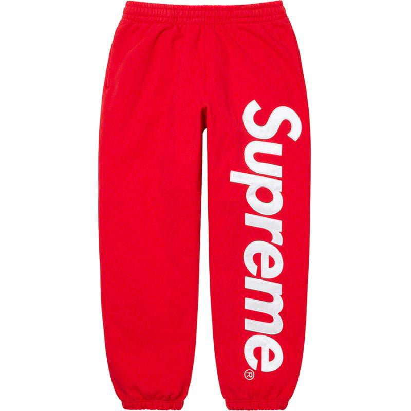 25ssSupremeSatinAppliquéHoodedSweatshirt连帽卫衣裤子 (13)