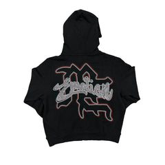 MIXED EMOTION Black “Rhinestone” Hoodie
